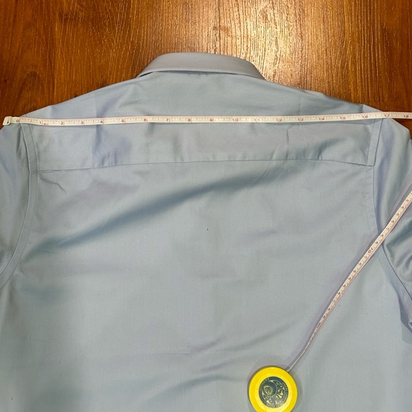 Tailor Store L/S Button Down Dress Shirts Slim Fit Royale Light Blue Size Custom - Picture 8 of 8